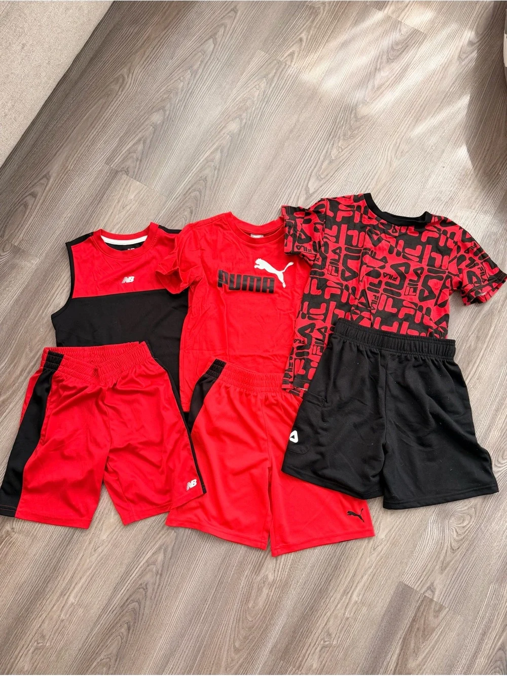 Boys Athletic Set Lot Bundle (7 Sets) Size 8